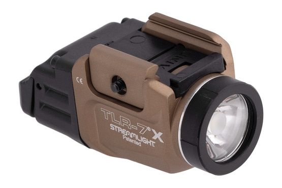 Streamlight TLR-7 X USB Weapon Light has an anodized flat dark earth finish